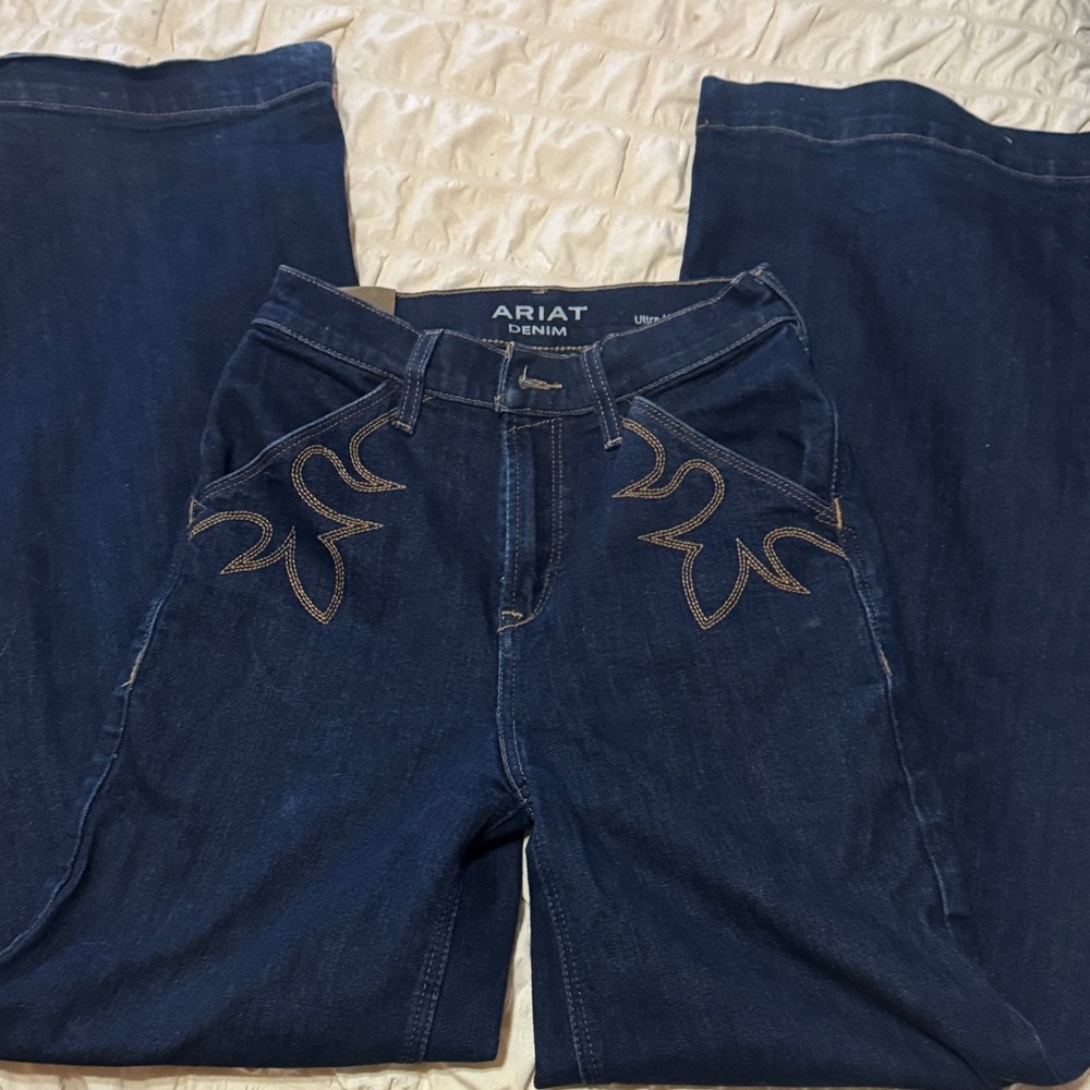 Ariat Dark Indigo Wide Leg Jeans
